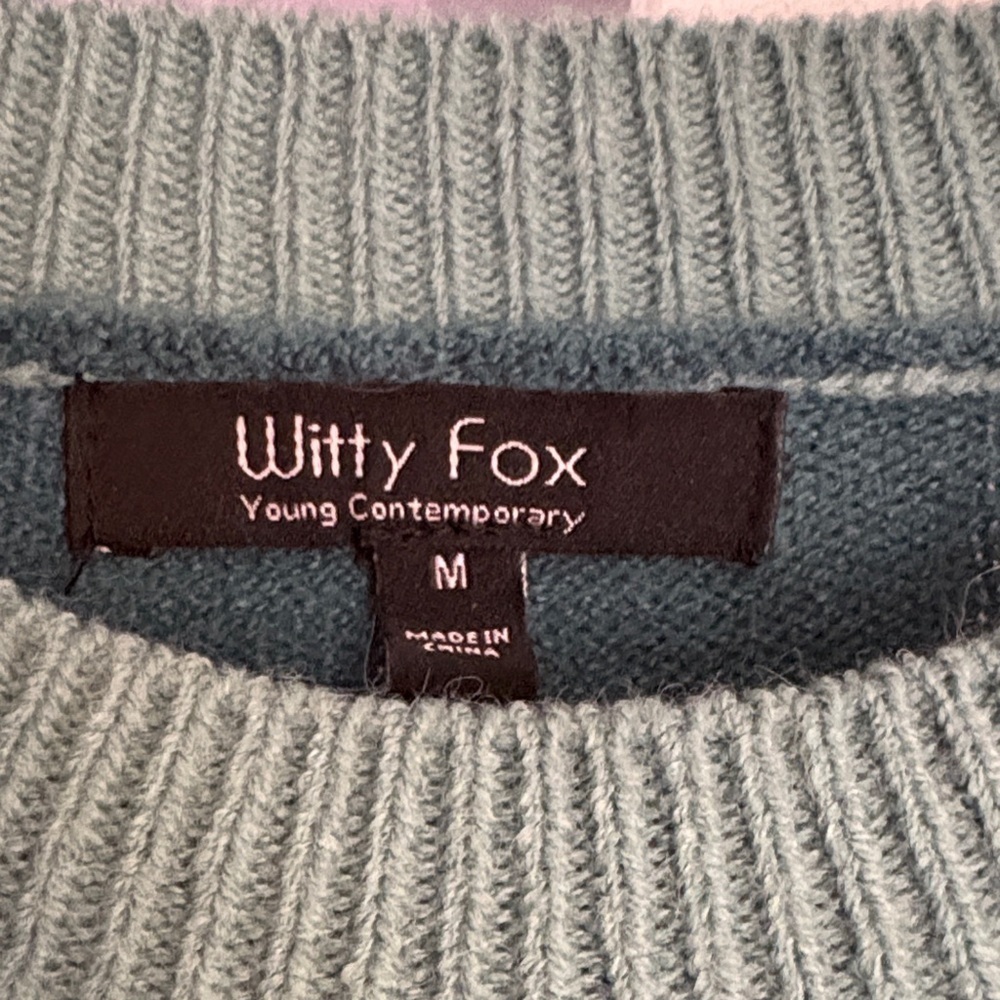 Stylish Green Striped Crewneck Sweater….. - Picture 3 of 4